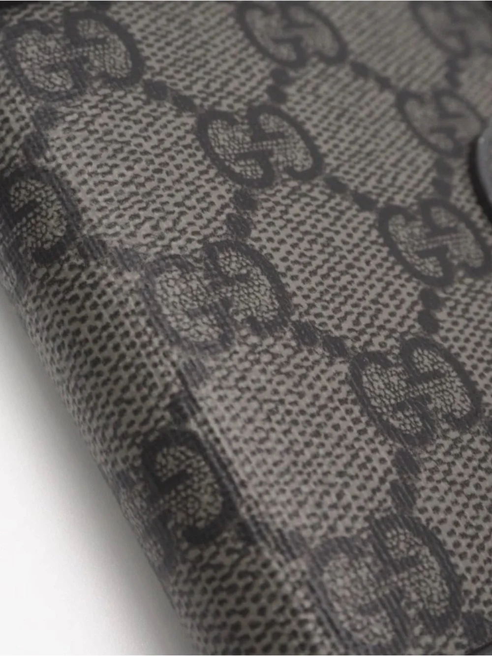 Gucci Men’s Gray GG Canvas Wallet with Silver Double G DEADSTOCK (BRAND NEW)